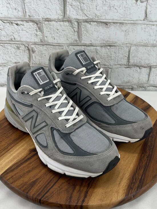 New Balance 990v4 Mens Sz. 11 2E Wide Grey Silver Running Shoes Made in USA main image 7